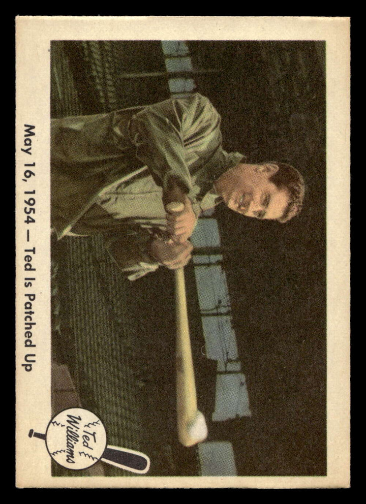 1959 Fleer Ted Williams #51 May 16, 1954 Ted Is Patched Up Ex-Mint  ID: 424578