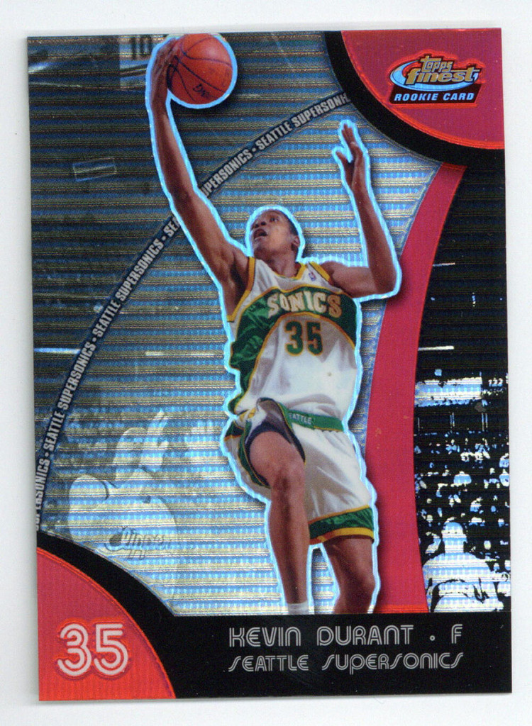 2007-08 Topps Finest REFRACTOR #71 Kevin Durant RC Red 