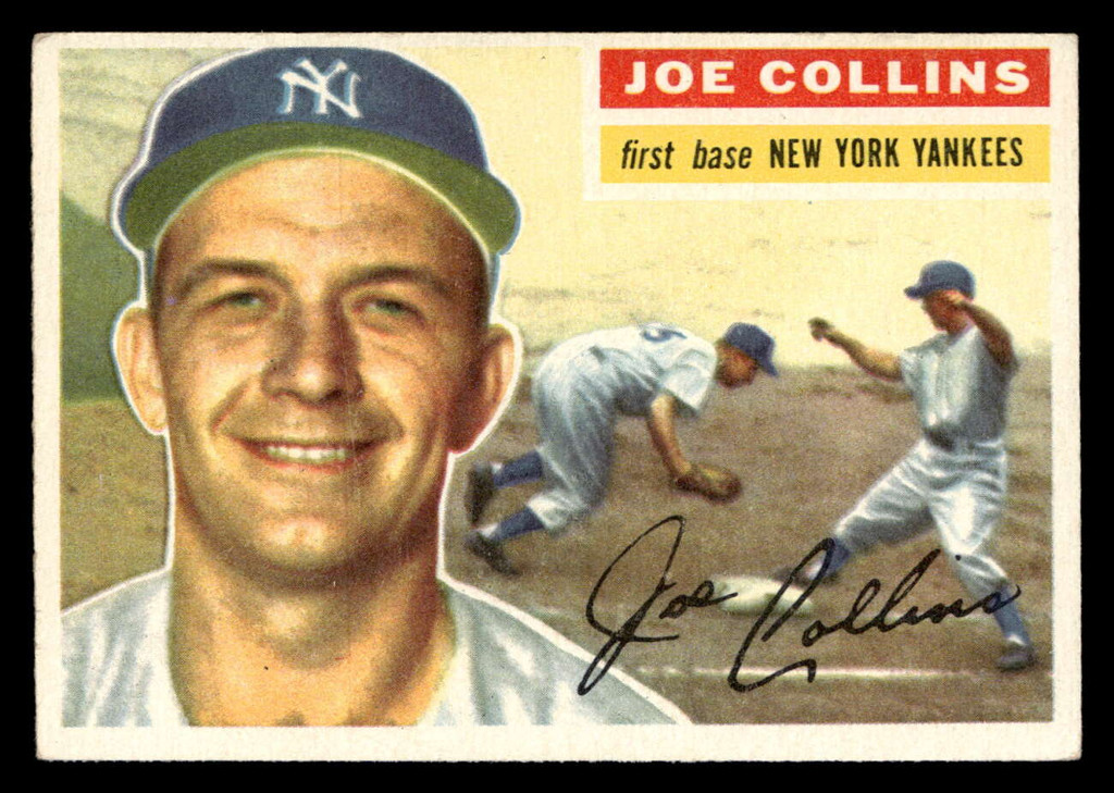 1956 Topps #21B Joe Collins White Backs Excellent+  ID: 425802