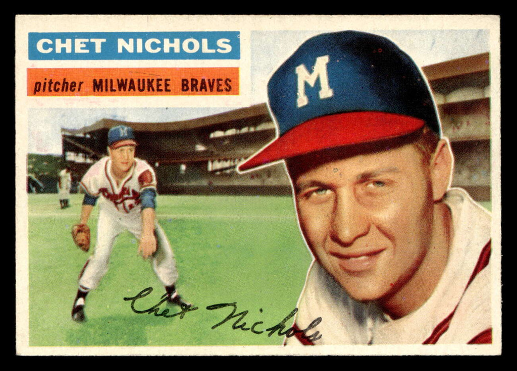1956 Topps #278 Chet Nichols Ex-Mint  ID: 426039