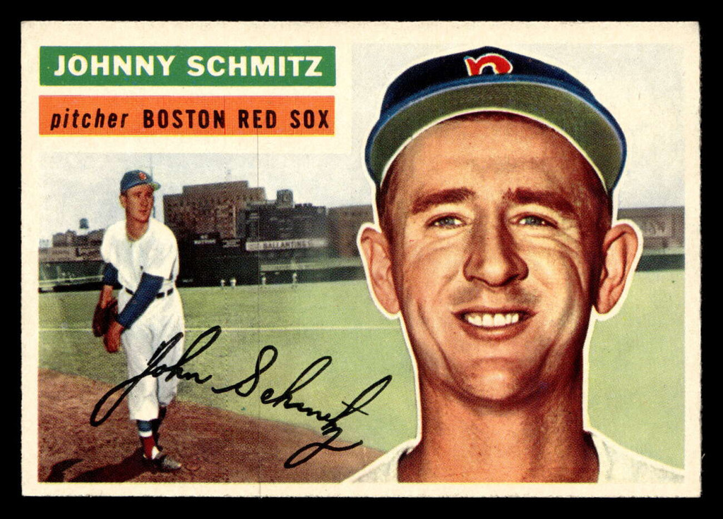 1956 Topps #298 Johnny Schmitz Ex-Mint 