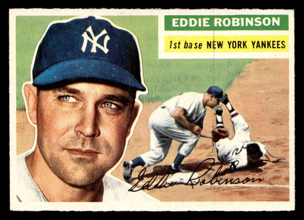 1956 Topps #302 Eddie Robinson Ex-Mint  ID: 426086