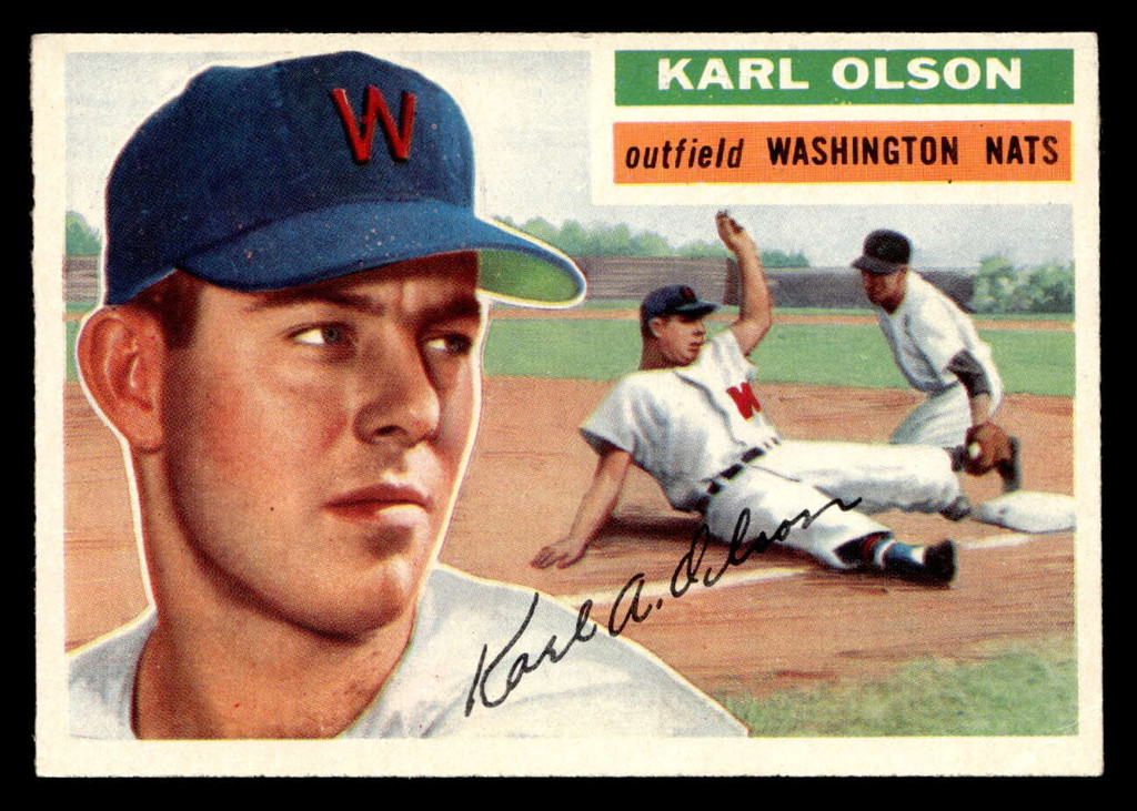 1956 Topps #322 Karl Olson Very Good  ID: 426117