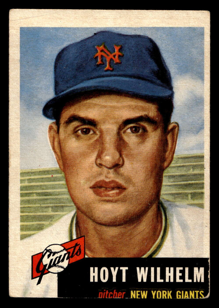 1953 Topps #151 Hoyt Wilhelm UER Very Good  ID: 426373