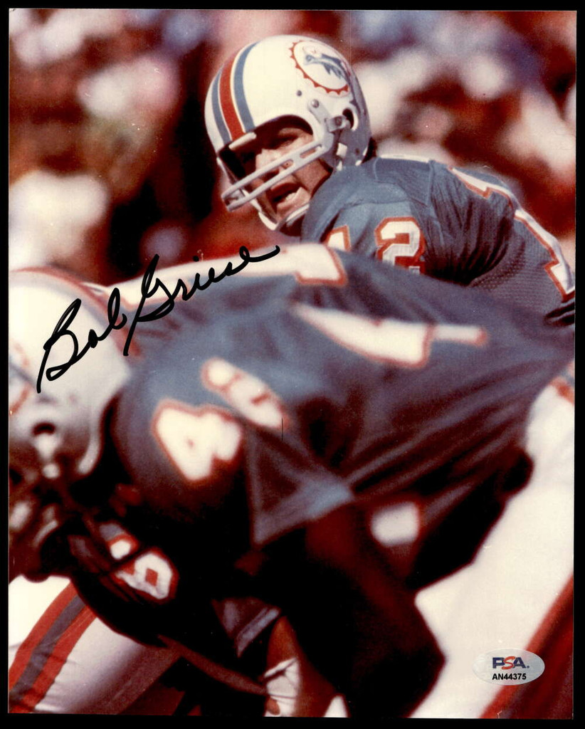 Bob Griese 8 x 10 Photo Signed Auto PSA/DNA Authenticated Miami Dolphins