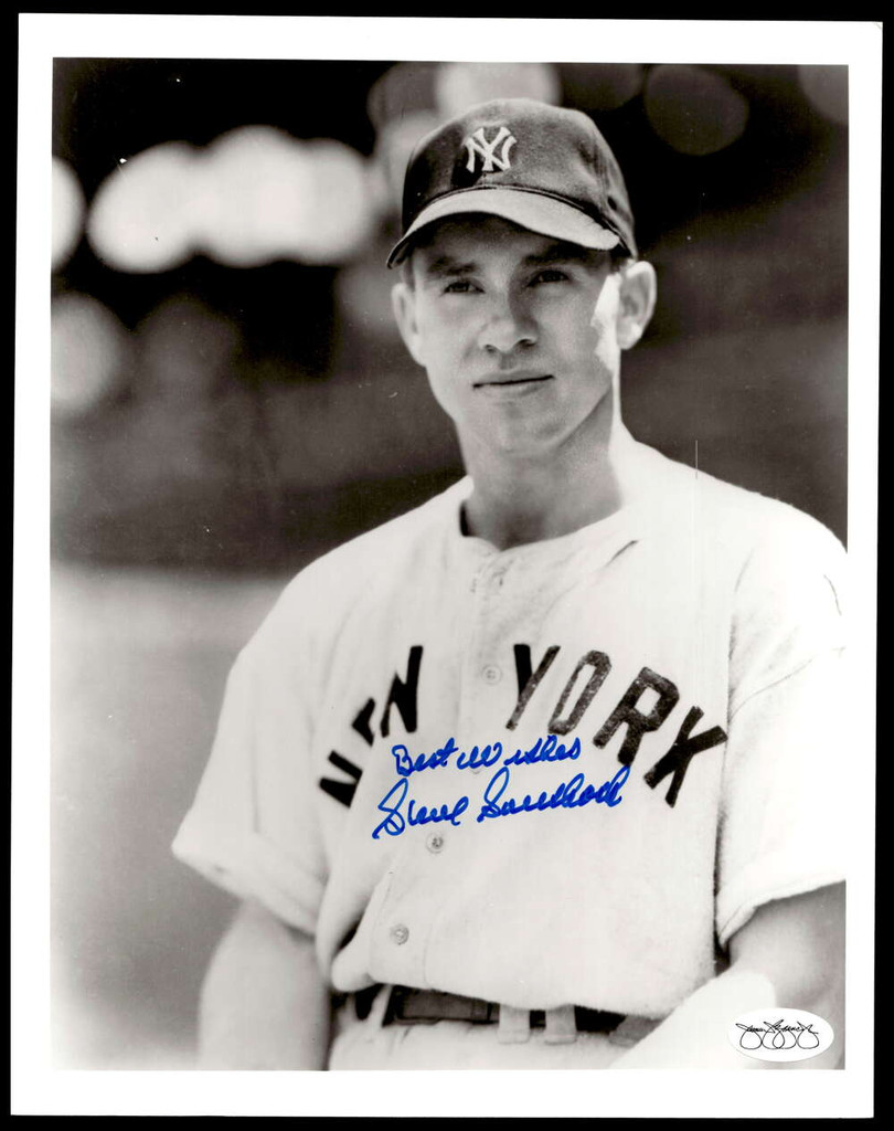 Steve Souchock 8 x 10 Photo Signed Auto JSA Sticker Only New York Yankees