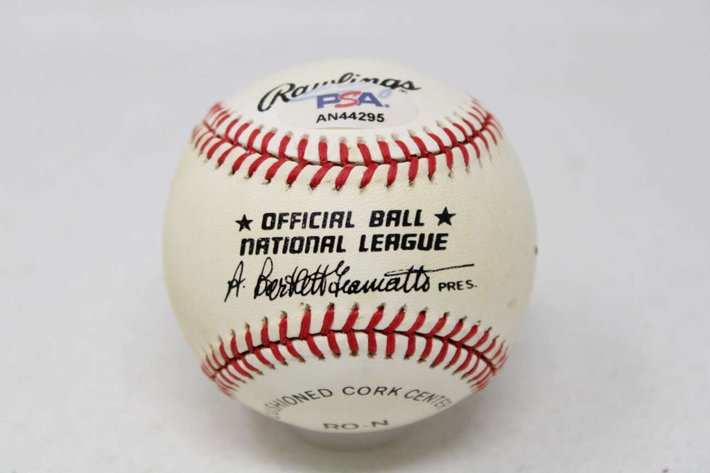 Pete Rose PSA/DNA Signed Auto Baseball Reds ONL Giamatti Ball ID: 428561