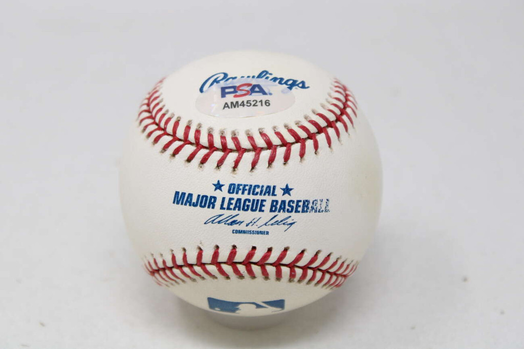 Bob Feller PSA/DNA Signed Auto Baseball Indians HOF 62 MLB Ball ID: 428591