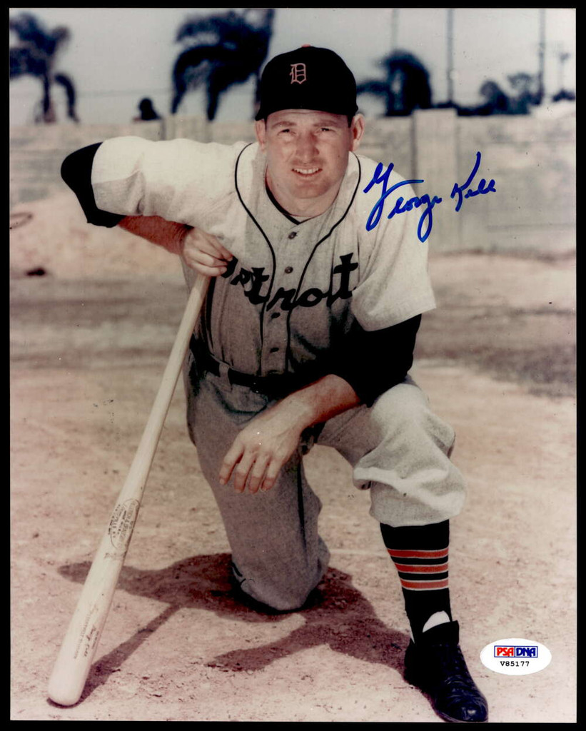George Kell 8 x 10 Photo Signed Auto PSA/DNA Authenticated Tigers ID: 428618