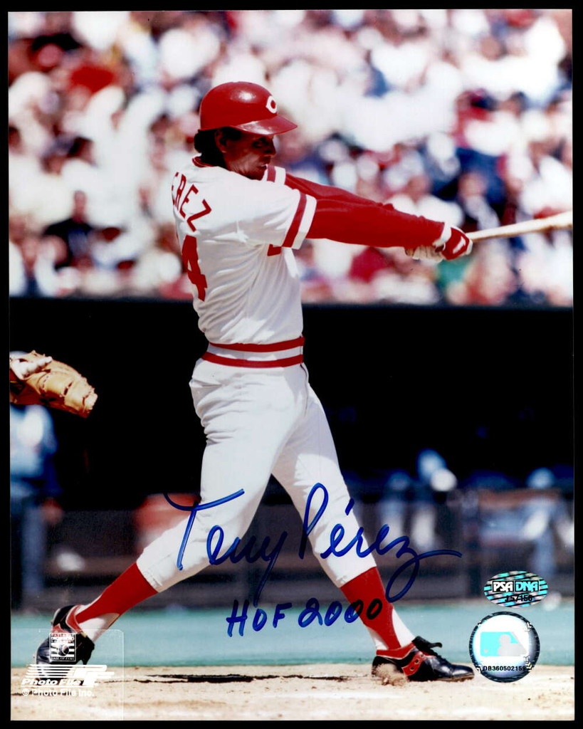 Tony Perez 8 x 10 Photo Signed Auto PSA/DNA Authenticated Reds HOF 2000