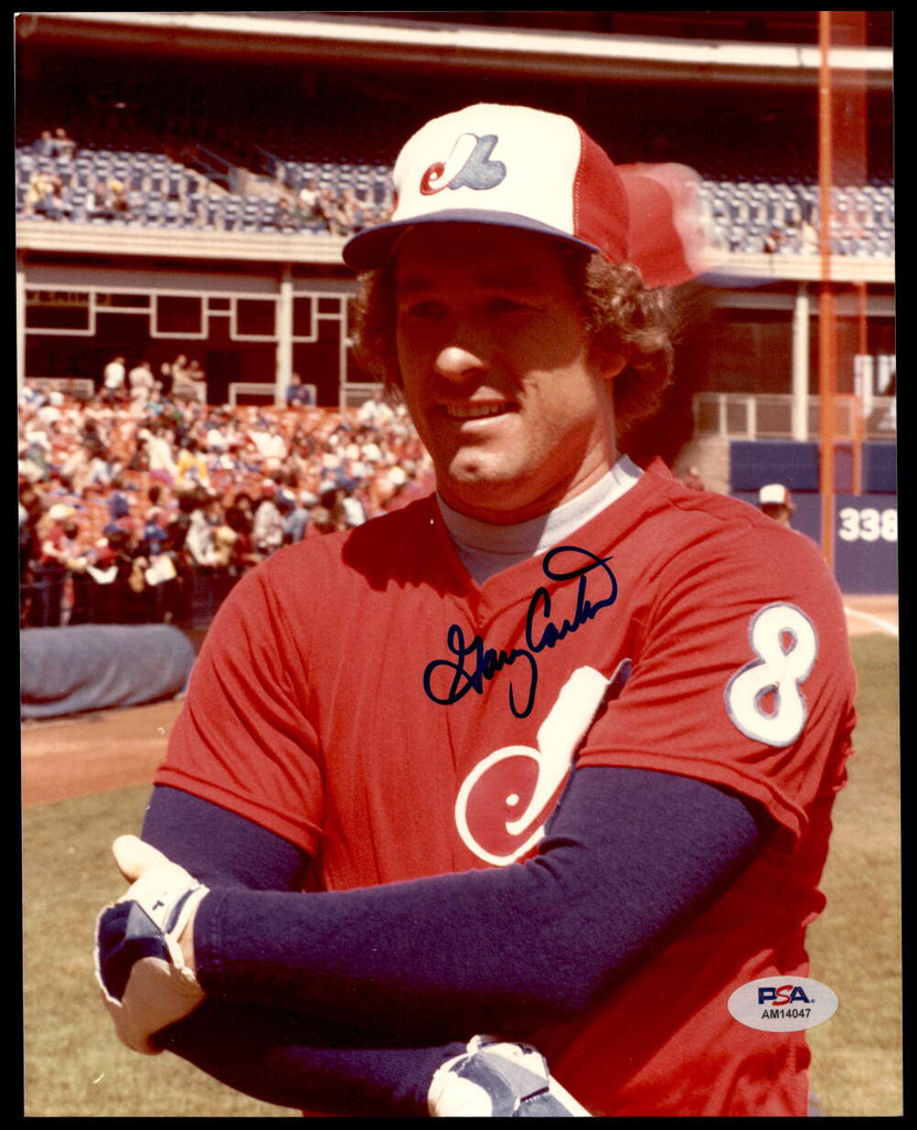 Gary Carter 8 x 10 Photo Signed Auto PSA/DNA Authenticated Expos