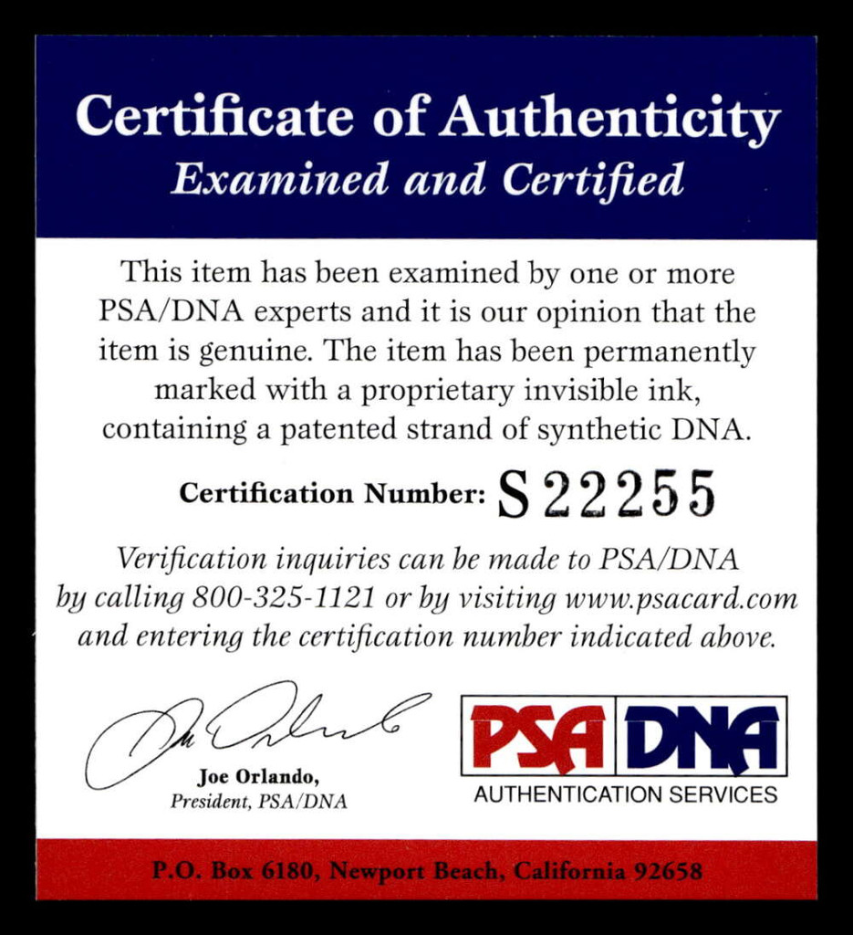 Bob Feller 8 x 10 Photo Signed Auto PSA/DNA Authenticated Indians HOF 62 ID: 428691