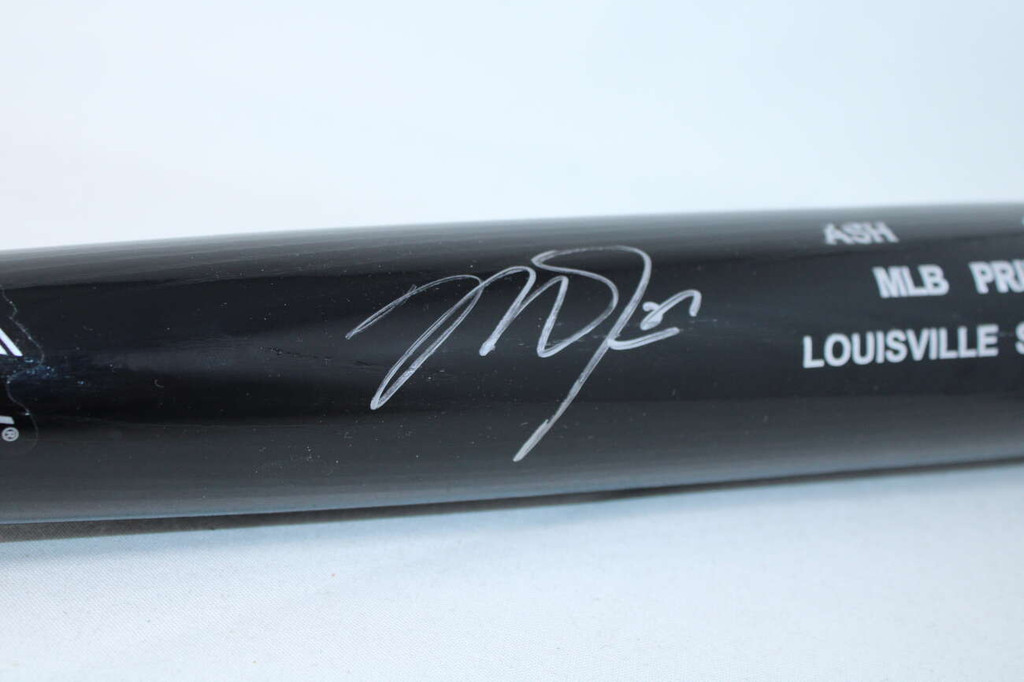 Mike Trout Bat Signed Auto PSA/DNA Sticker ONLY Angels Black