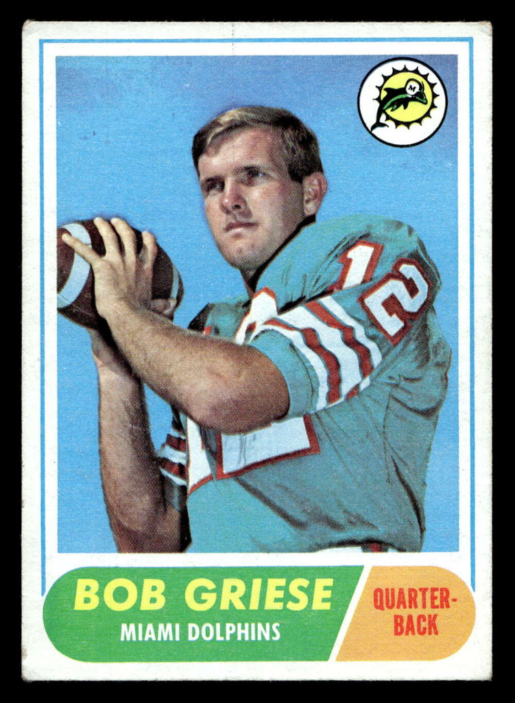 1968 Topps #196 Bob Griese Excellent RC Rookie  ID: 428917