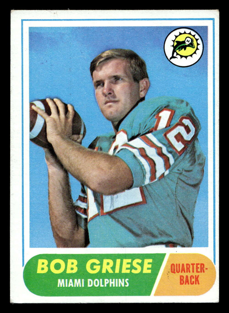 1968 Topps #196 Bob Griese Excellent RC Rookie  ID: 428921