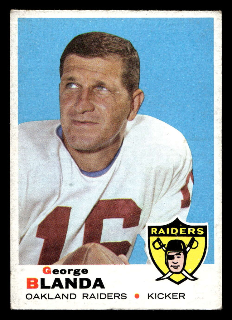 1969 Topps #232 George Blanda Excellent 