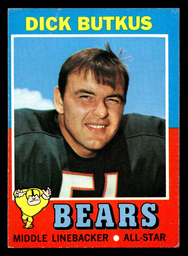 1971 Topps #25 Dick Butkus Excellent+  ID: 428971