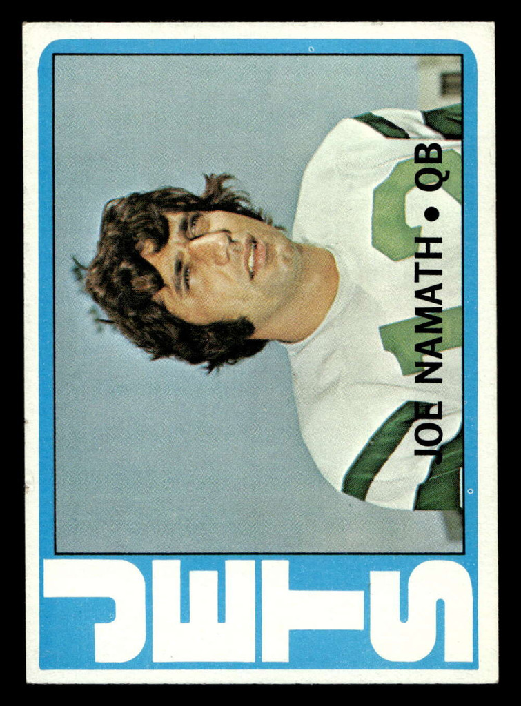 1972 Topps #100 Joe Namath Ex-Mint  ID: 428991