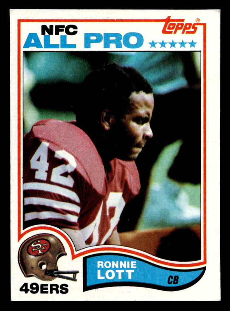 1982 Topps #486 Ronnie Lott Ex-Mint RC Rookie  ID: 429125