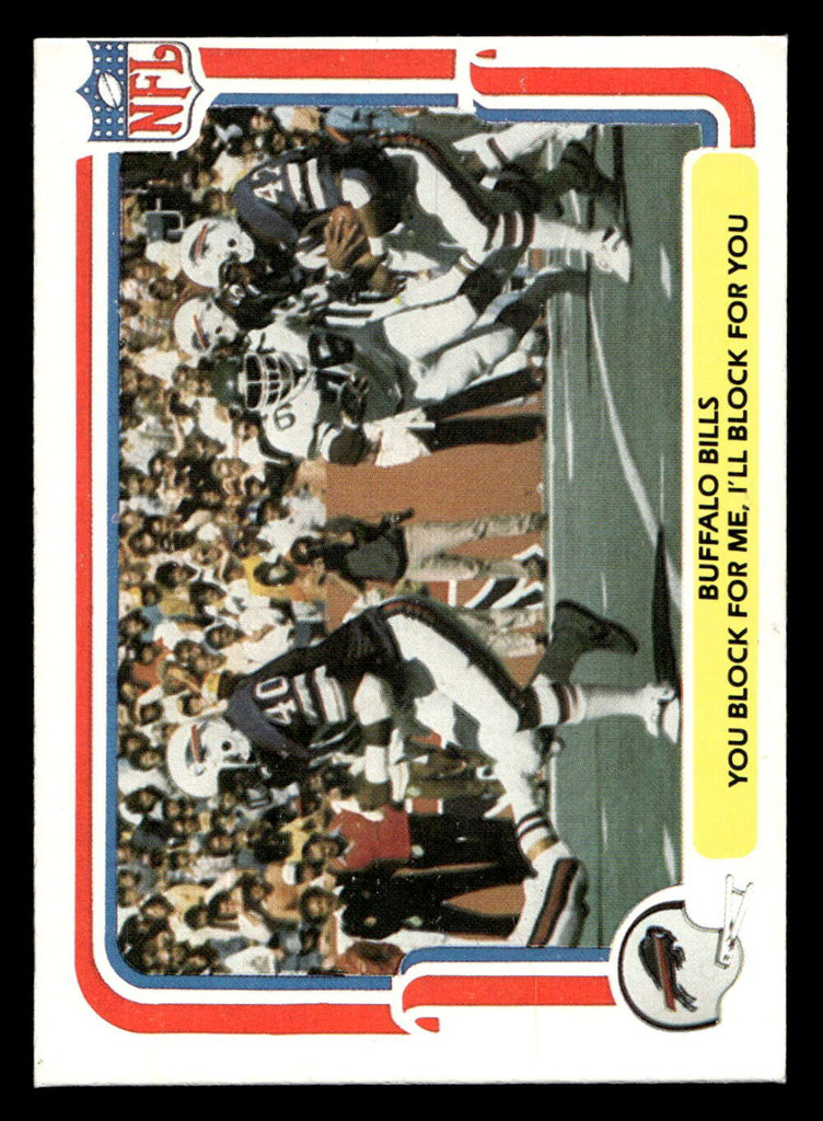 1980 Fleer Team Action #5 Buffalo Bills Near Mint Football  ID: 429220
