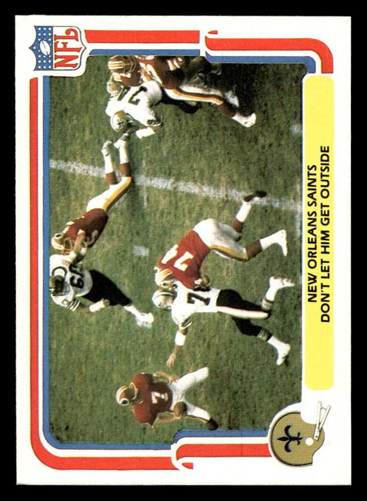 1980 Fleer Team Action #34 New Orleans Saints Near Mint Football 