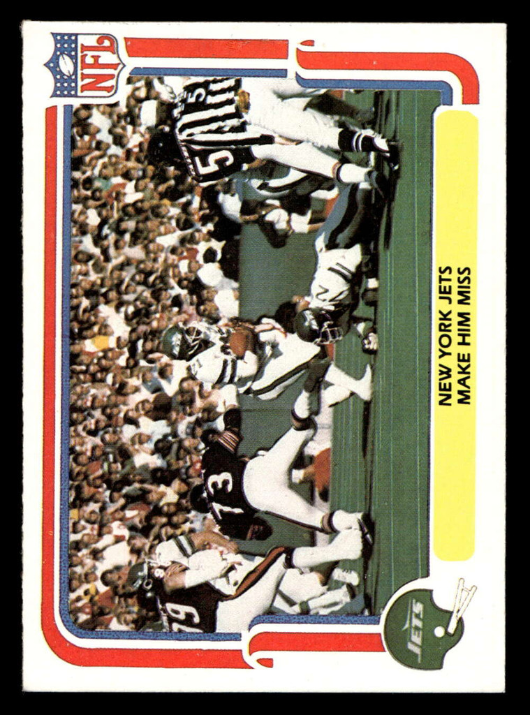 1980 Fleer Team Action #37 New York Jets Near Mint Football  ID: 429283