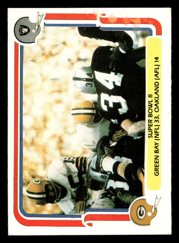 1980 Fleer Team Action #58 Super Bowl II Near Mint Football  ID: 429327