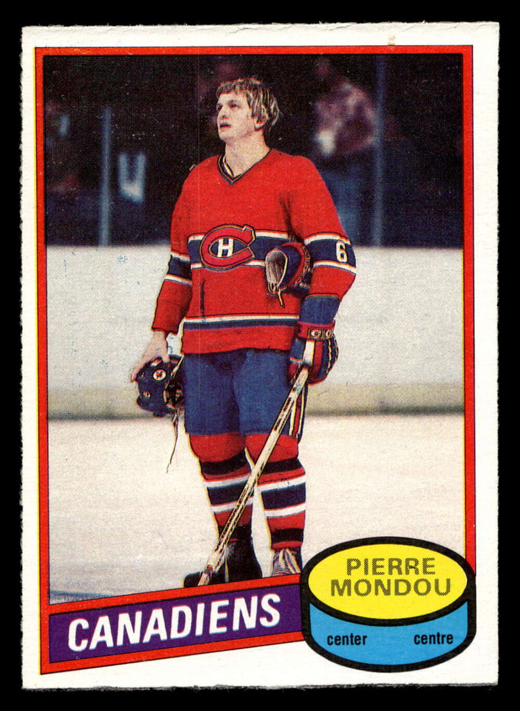 1980-81 O-Pee-Chee #42 Pierre Mondou Ex-Mint OPC 