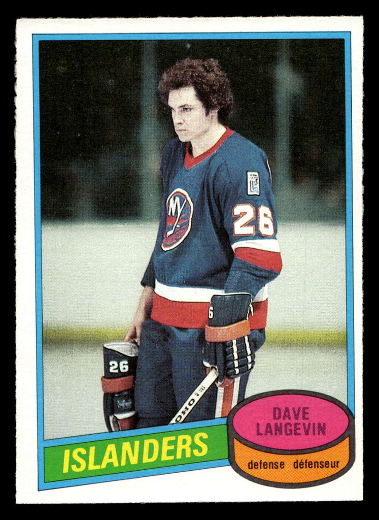 1980-81 O-Pee-Chee #188 Dave Langevin Near Mint RC Rookie OPC 