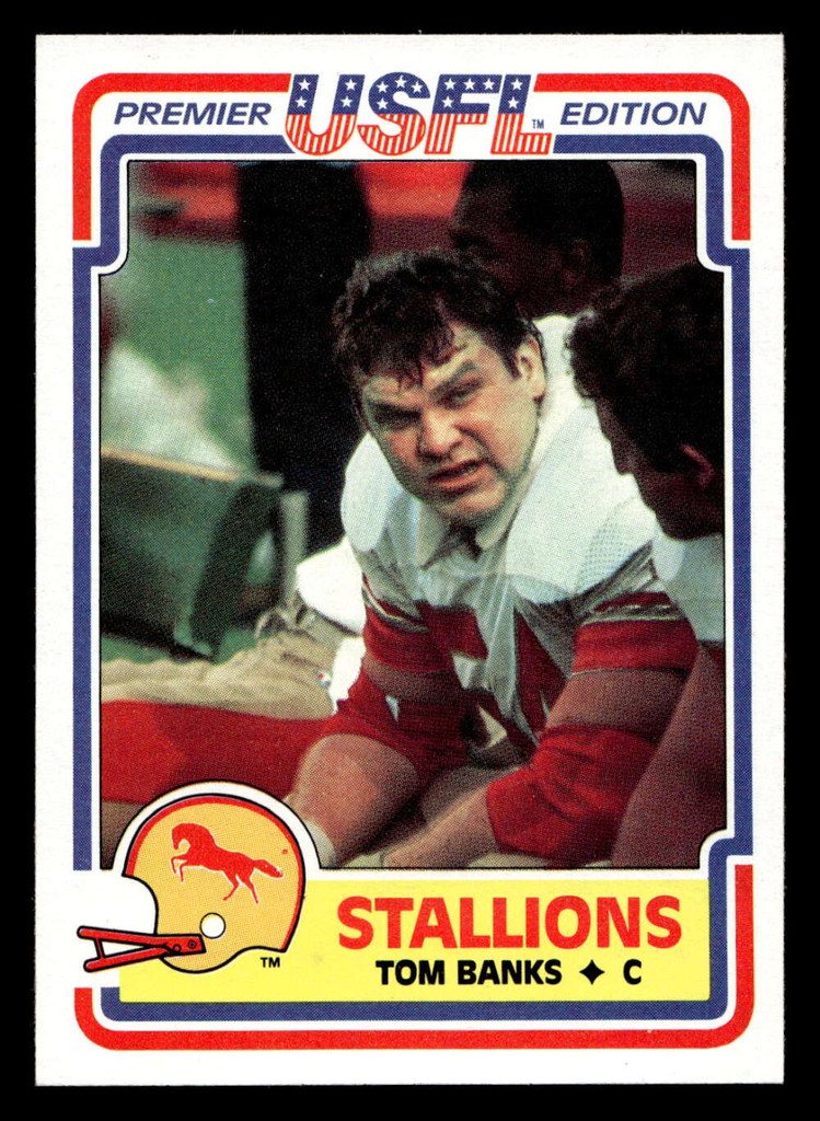 1984 Topps USFL #10 Tom Banks NM-Mint  ID: 430948