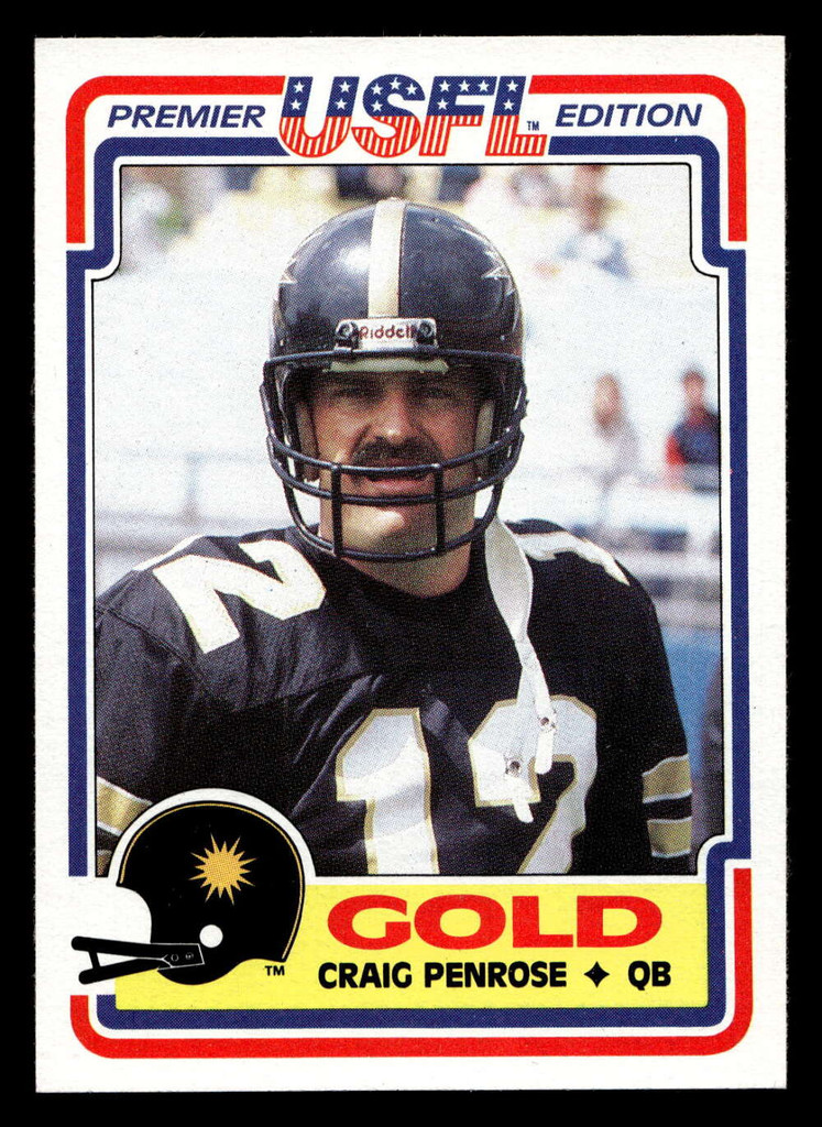 1984 Topps USFL #28 Craig Penrose NM-Mint  ID: 430966