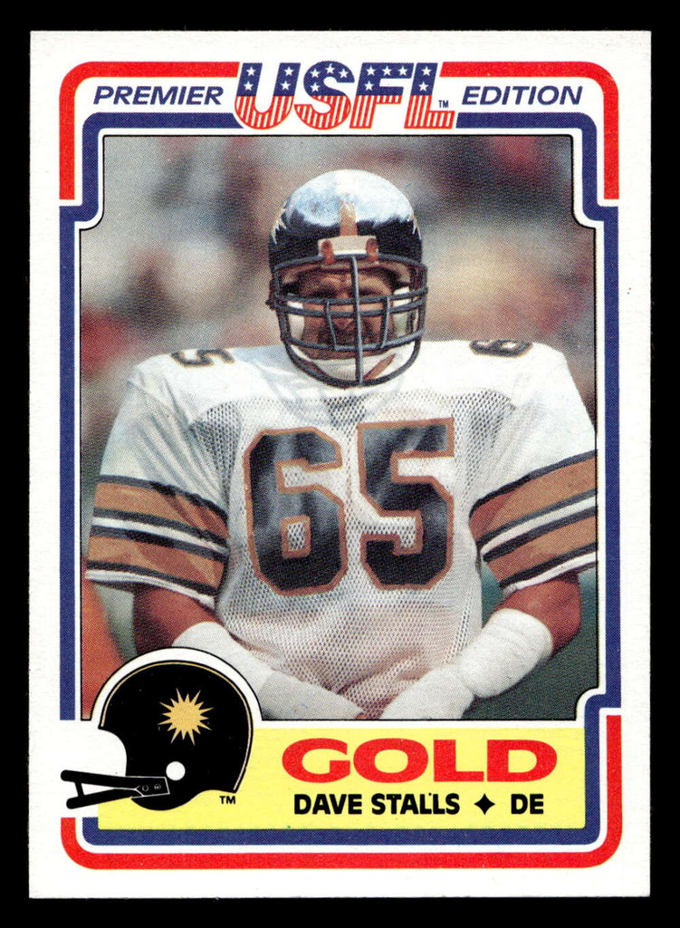 1984 Topps USFL #29 Dave Stalls NM-Mint  ID: 430967