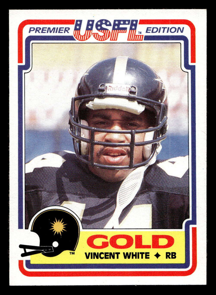 1984 Topps USFL #31 Vincent White NM-Mint  ID: 430969