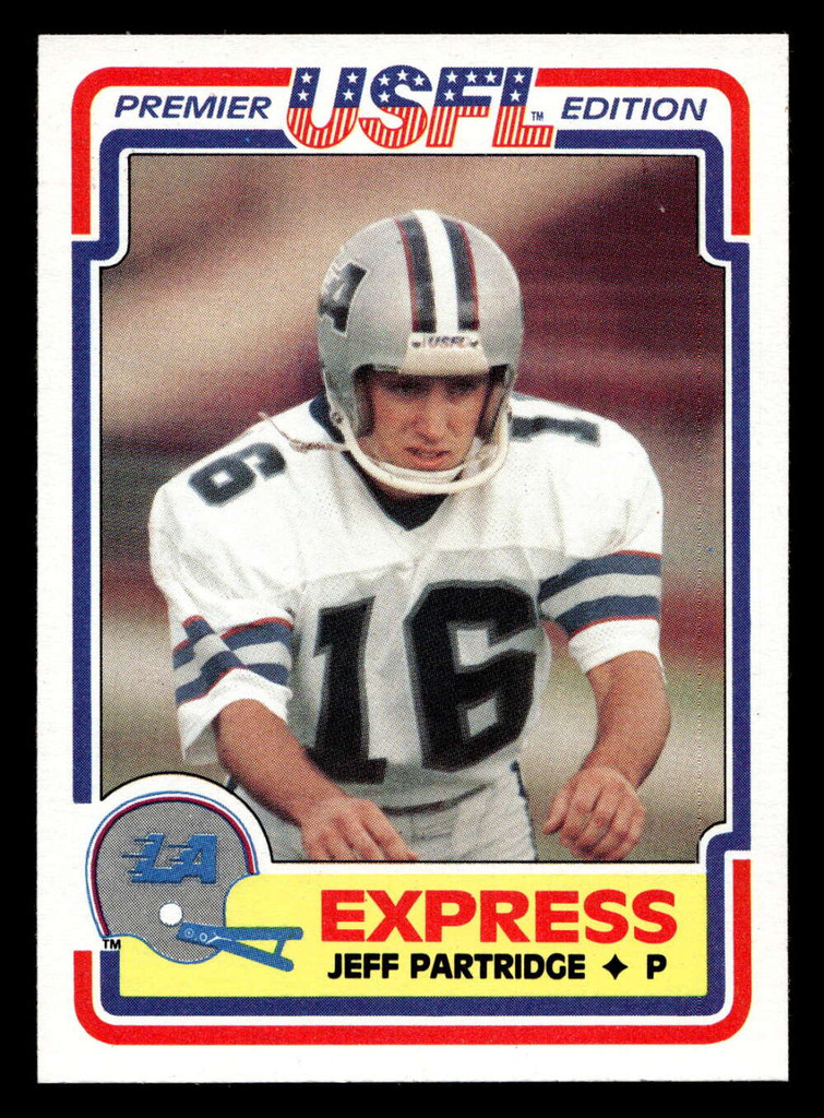 1984 Topps USFL #49 Jeff Partridge NM-Mint  ID: 430986