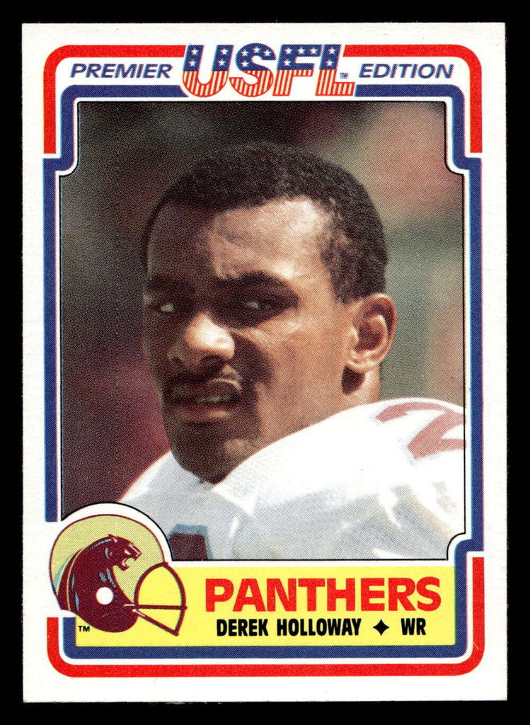 1984 Topps USFL #63 Derek Holloway NM-Mint  ID: 430999