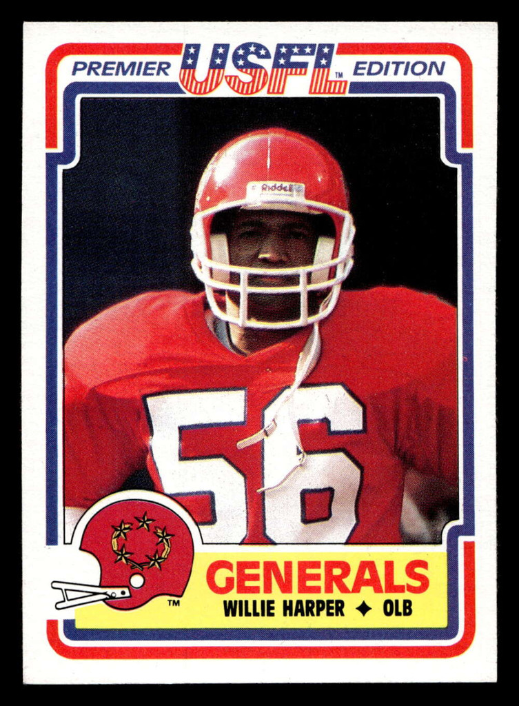 1984 Topps USFL #70 Willie Harper NM-Mint  ID: 431006