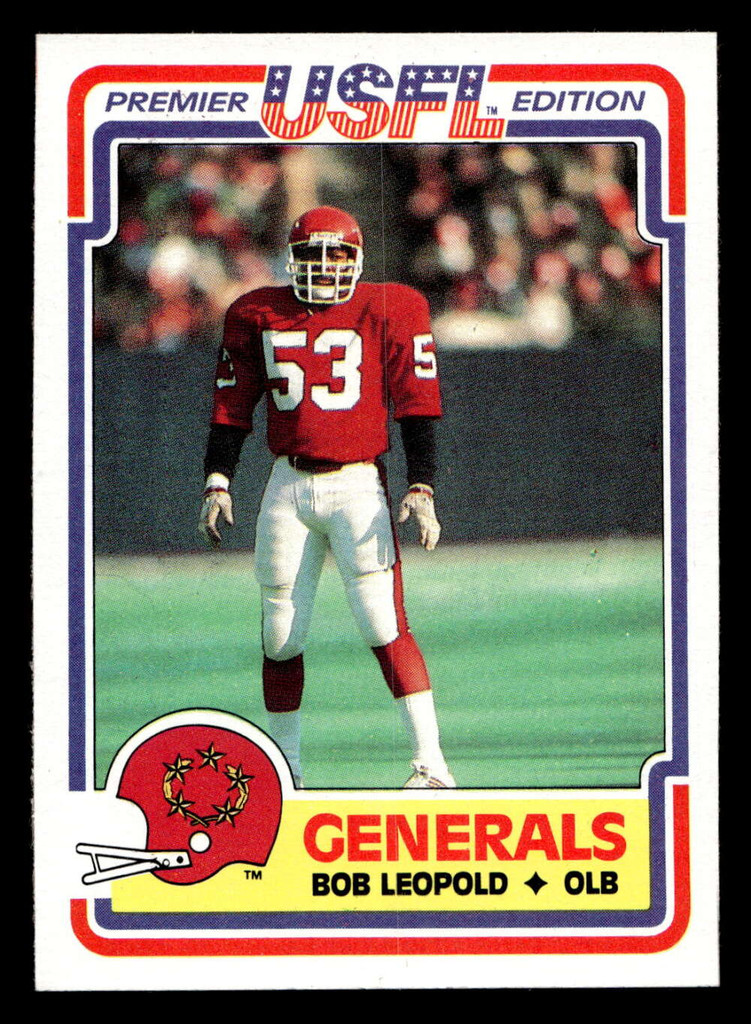 1984 Topps USFL #72 Bobby Leopold NM-Mint RC Rookie  ID: 431008