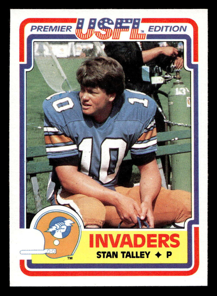 1984 Topps USFL #89 Stan Talley NM-Mint  ID: 431024