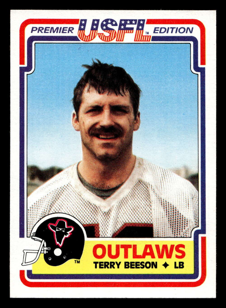 1984 Topps USFL #91 Terry Beeson NM-Mint  ID: 431026