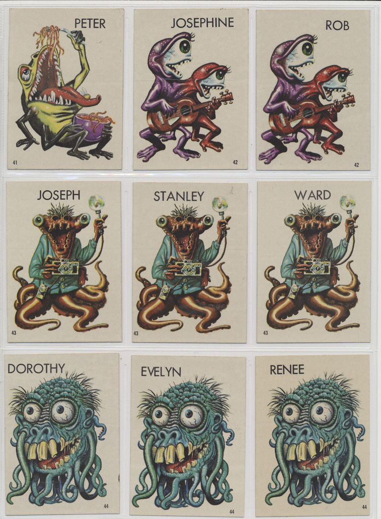 1965 Topps Ugly Stickers With Variation 117/164  TOUGH!! WILL SELL SINGLES AT $11 EACH  #*sku37764