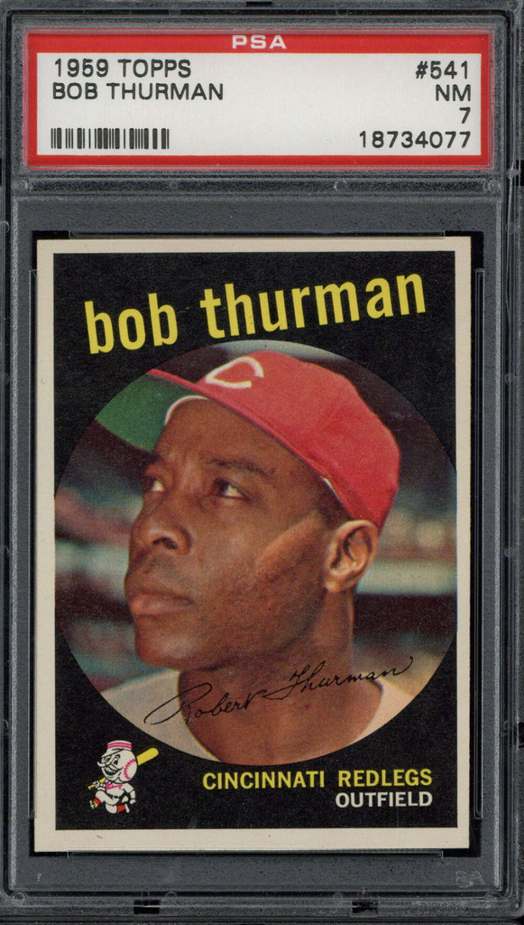 1959 Topps #541 Bob Thurman PSA 7 Near Mint Redlegs High #