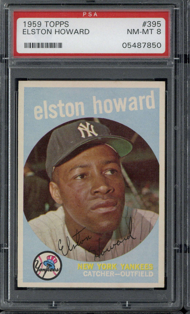 1959 Topps #395 Elston Howard PSA 8 NM-Mint Yankees