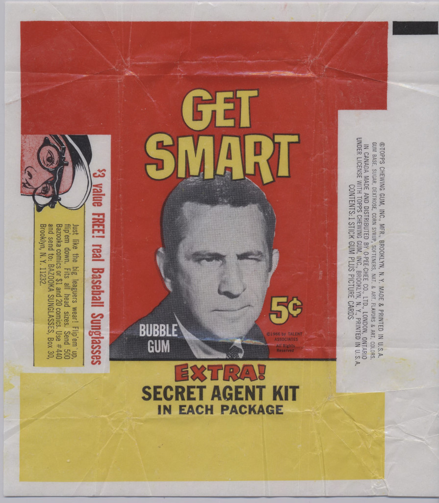 1965 Topps Get Smart 5 Cents Wrapper  #*sku36343