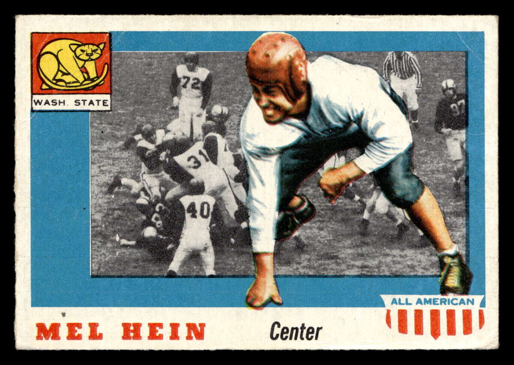 1955 Topps All American #28 Mel Hein Very Good RC Rookie SP  ID: 436307