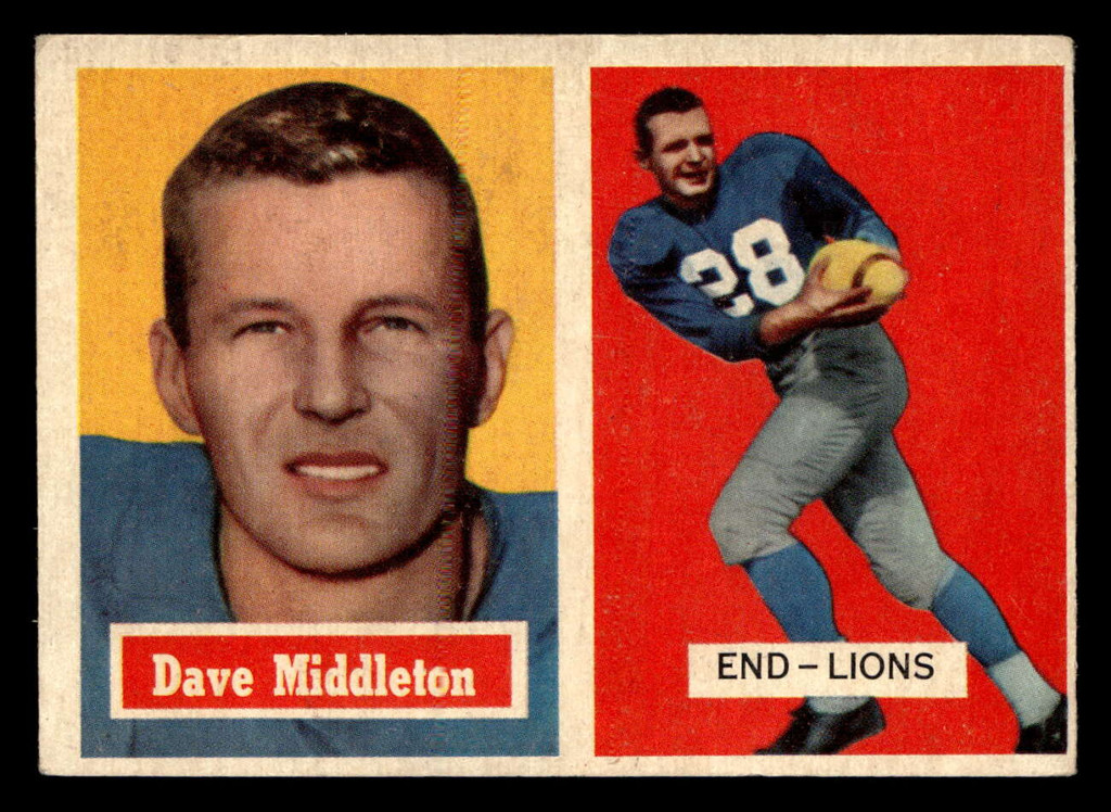 1957 Topps #8 Dave Middleton Very Good  ID: 436417