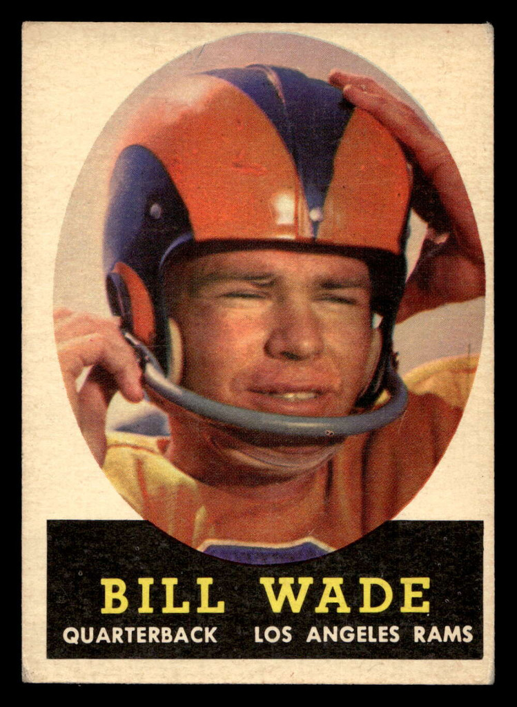1958 Topps #38 Bill Wade Excellent  ID: 436481