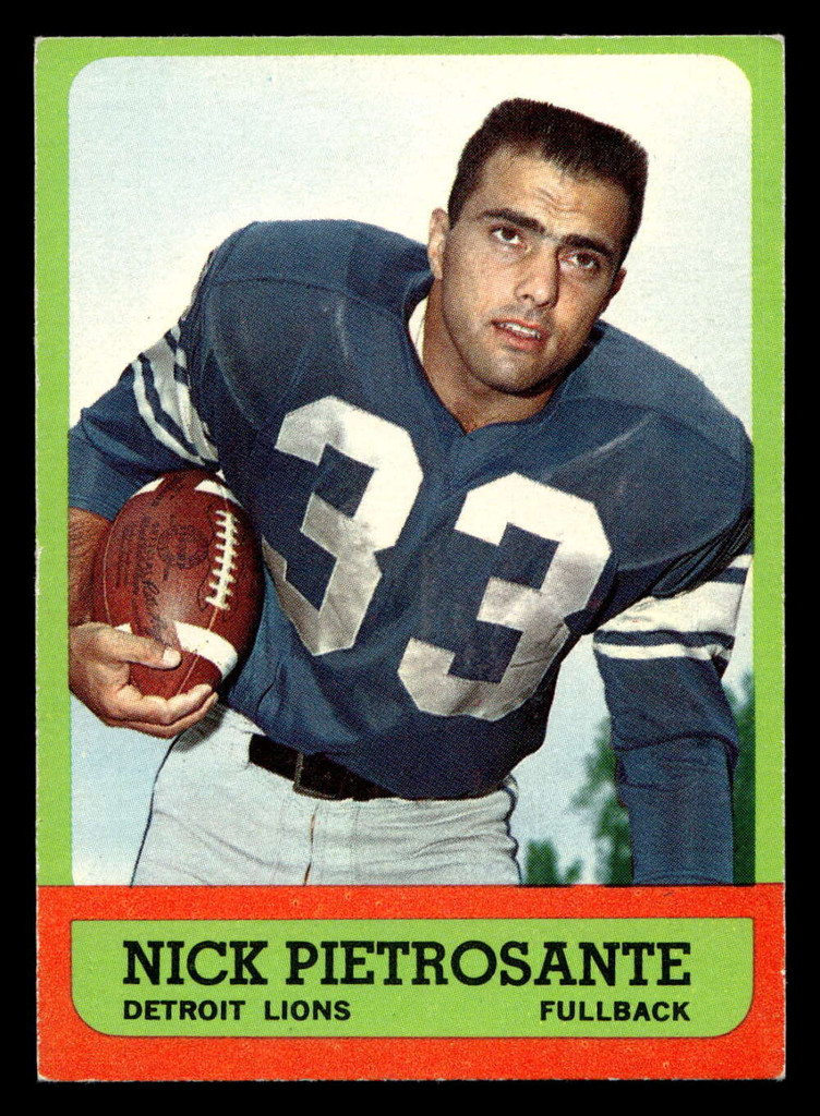 1963 Topps #27 Nick Pietrosante Excellent  ID: 436528