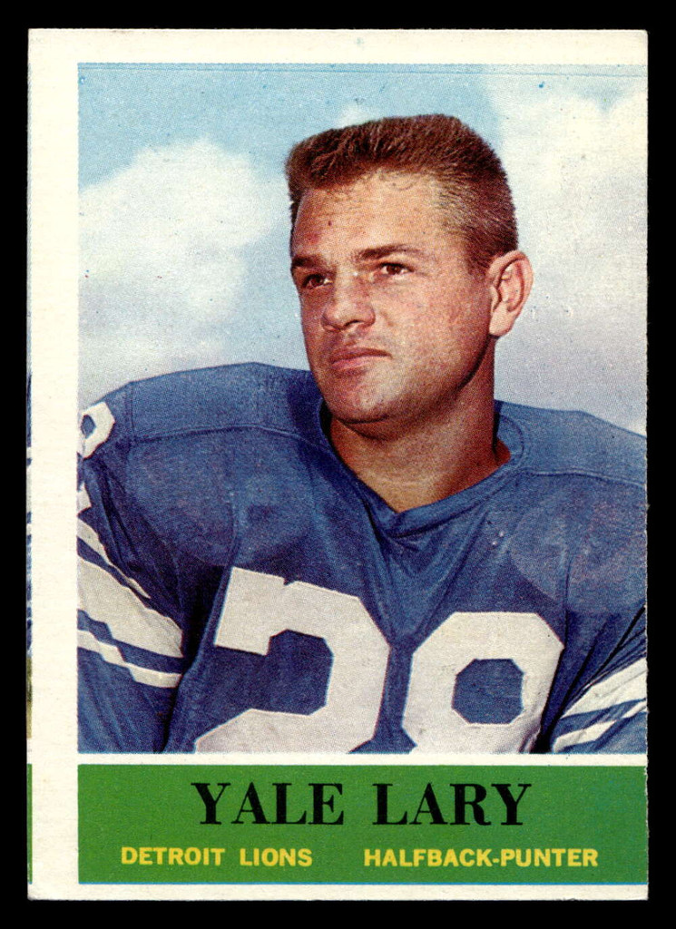 1964 Philadelphia #62 Yale Lary Ex-Mint miscut 