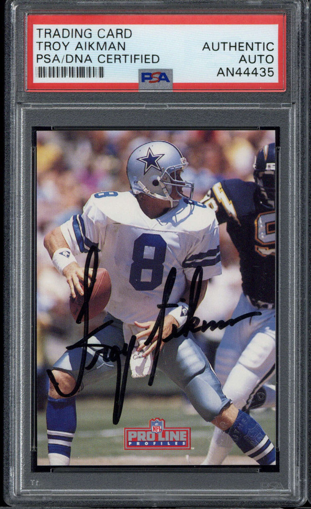 Troy Aikman Pro Line Signed Auto PSA/DNA Slabbed Cowboys