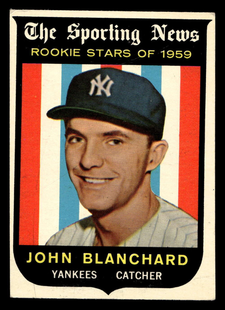 1959 Topps #117 John Blanchard Very Good RC Rookie  ID: 438848